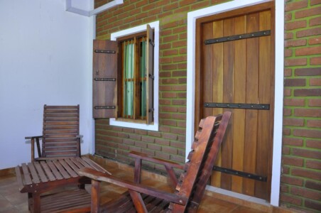 terasa u pokoje v hotelu u NP Uda Walawe